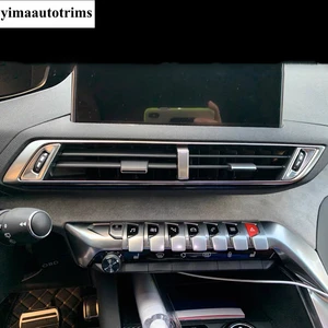 Image 3 - Interior de acero inoxidable para Peugeot 3008 5008 GT 2017   2021 altavoz/ventana ascensor/la luz de la cabeza embellecedor de cubierta de botón