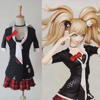 

Danganronpa Cosplay Dangan Ronpa Junko Enoshima Emboitement Inushio Kimuchi Symbol Mark Sign Trigger Happy Havoc Cosplay Costume