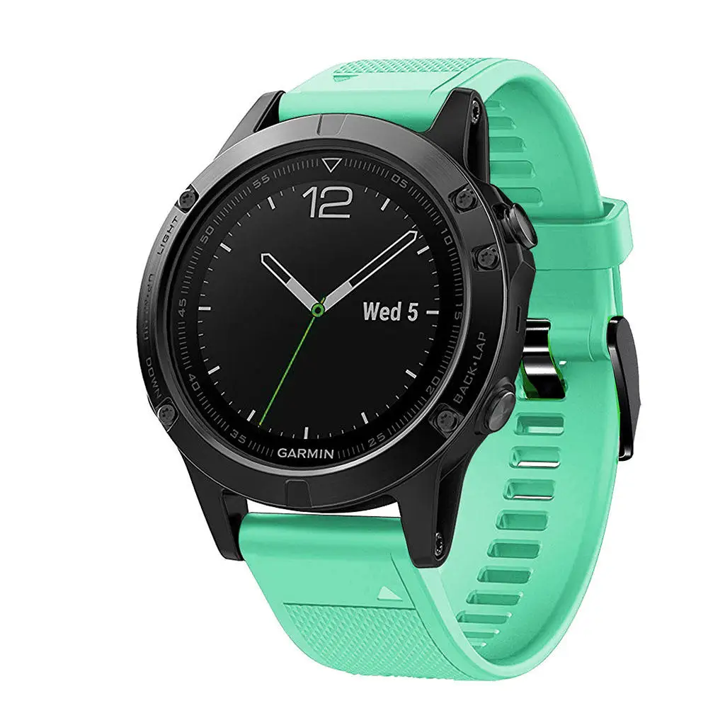 Силиконовый ремешок для часов с быстроразъемным ремешком 26 мм для Garmin Fenix 3 3HR 5X 5X plus D2 6X 6X Pro Watch Easyfit Watch Wrist Band