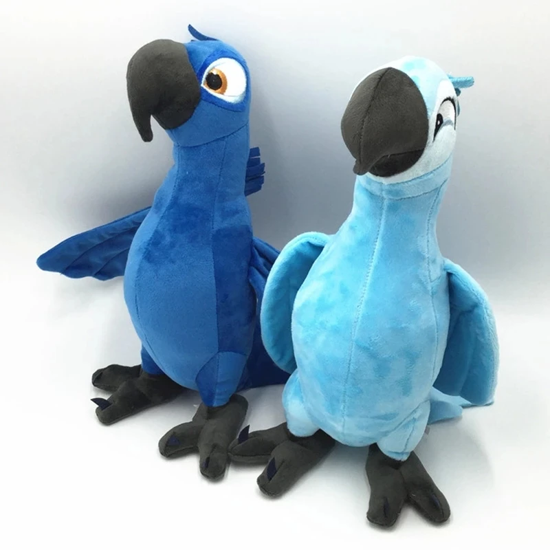 

2 шт./лот 30 см новый Rio 2 фильм мультфильм плюшевые игрушки синий попугай голубой и украшение птица куклы рождественские подарки для детей плюшевые игрушки