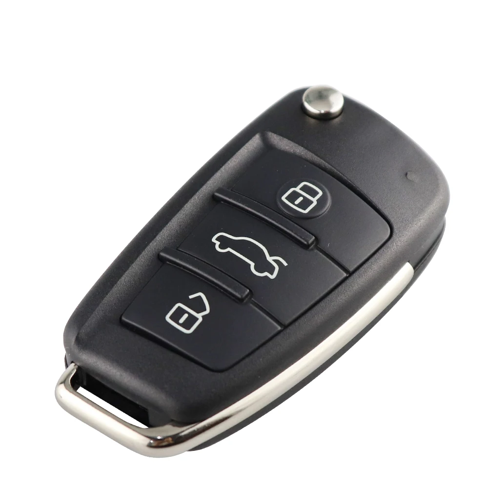 Chiave/Telecomando Per Audi A2 A3 A4 A6 A6l A8 Q7 - 3 Pulsante Flip Pieghevole 315/433mhz Chip/chip Vetro Id48 8e Chip Audi - H01e74ff484bc47a7b8ea3343ad8a320aM