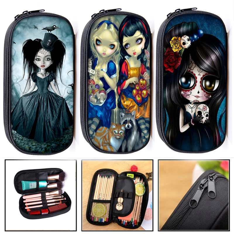 Estuches de cosméticos de dibujos animados para niñas, bolsa de lápices para niños y niñas, suministros caja de lápices para bolsas de maquillaje para mujeres|makeup bag|case makeup bagcosmetic case -