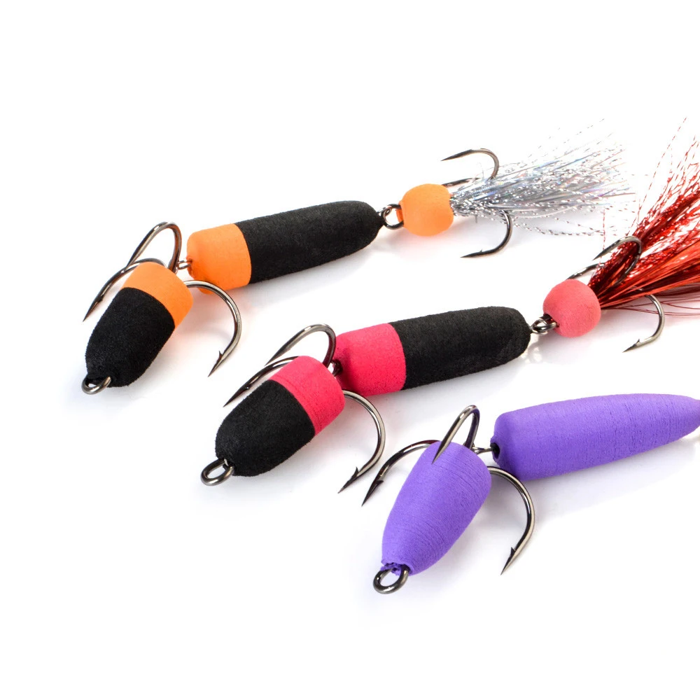 1 PC Mandula Hot Sale Fishing Soft Lures 3 Hooks Foam 18 Colors Bait Swimbait Wobbler Bass Pike Insect Artificial Pesca | Спорт и