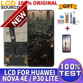 

100% ORIGINAL 6.15" For Huawei P30 LITE LCD Touch screen Digitizer Assembly + Frame for Nova 4E Display Replace MAR-LX1 LX2 AL01