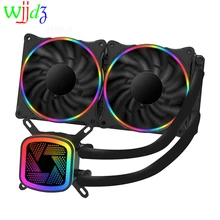 

Pc Case Fan Liquid Water cooling computer CPU integrated water cooling Cooler For Intel LGA 115x AMD AM4 CPU RGB Heatsink Fan