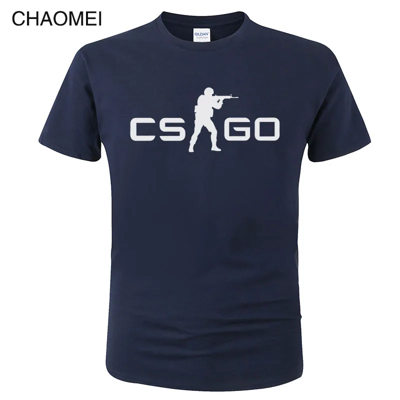 Игра CS GO Футболка мужская летняя футболка csgo высокое качество мужские футболки, брендовая одежда хип хоп топы Homme футболка C105 - Цвет: 15