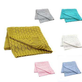 

Baby Blanket Knitted Cotton Stuff Swaddle Infantil Wrap for Toddlers