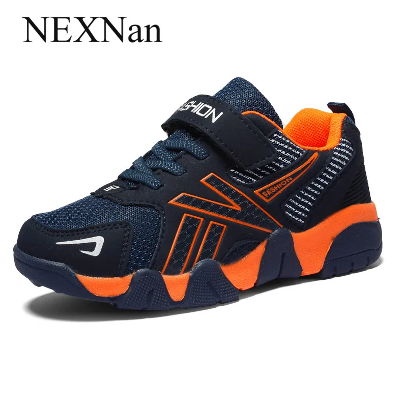 NEXNan/сетчатые Детские кроссовки; повседневная обувь для мальчиков; кроссовки для девочек; детская обувь; дышащая Спортивная обувь для бега; школьная обувь; tenis infantil