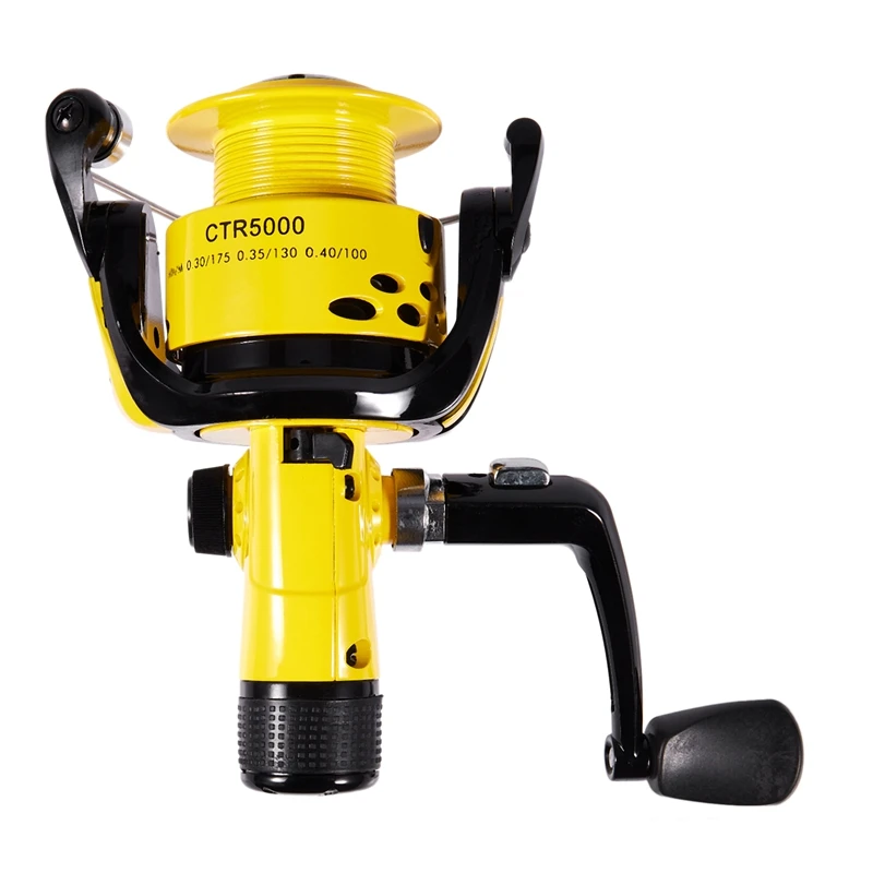 ELOS-YUMOSHI 12BB Fishing Reel 5.5:1 Foldable Arm Rocker Spinning Reel Lightweight Rear Drag Spool Fish Spinning Wheels