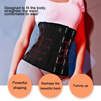 

Women Weight Loss Fitness Waist Cincher Trimmer Back Support Sweat Crazier Slimming Body Shaper Waist Trainer Belt New
