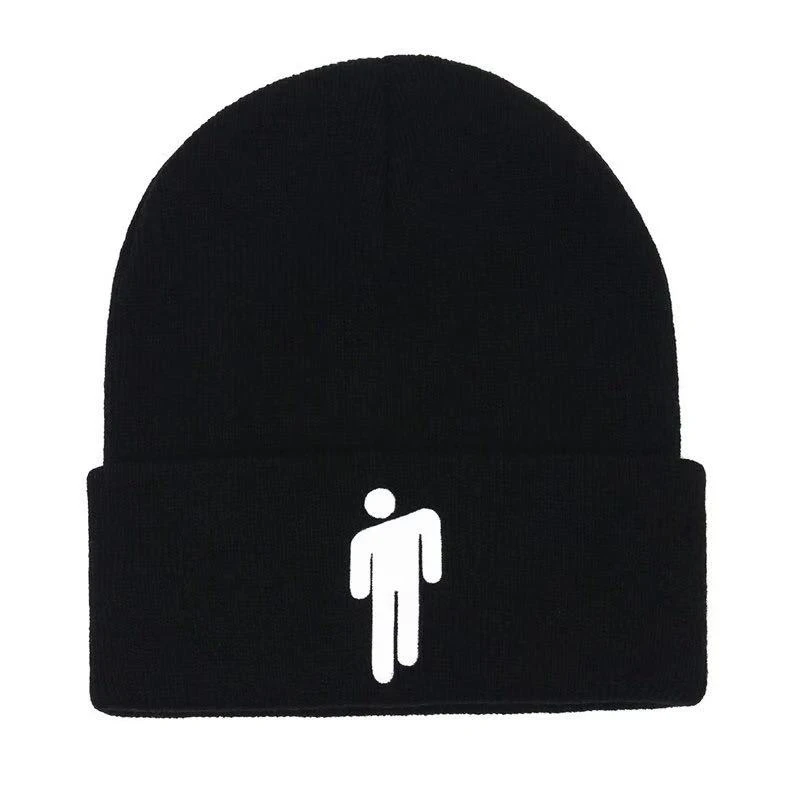 NXYY вышивка Billie Eilish шапочки шапки хип-хоп кепка с манжетами простая вязаная шапочка теплые зимние вязаные головные уборы для мужчин и женщин gorras bonnet