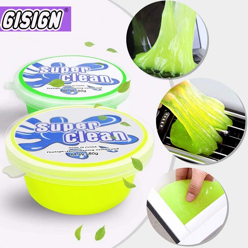 

60ML Dust Keyboard Cleaner Slime Toys Cleaning Gel Car Gel Mud Putty Kit USB for Keyboard Laptop Cleanser Glue