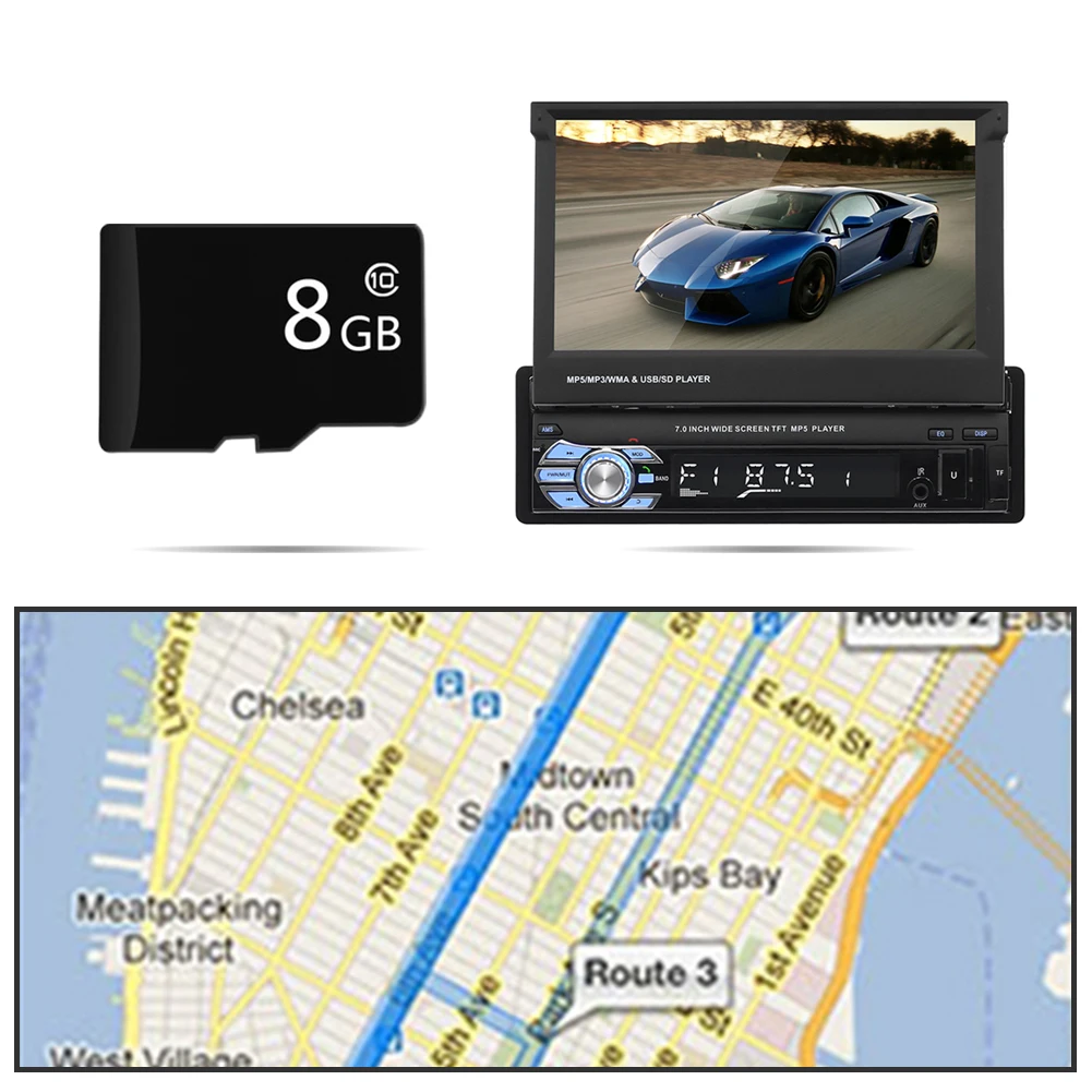 8 ГБ GPS карта Горячая Распродажа Новая универсальная для автомобильного DVD-плеера