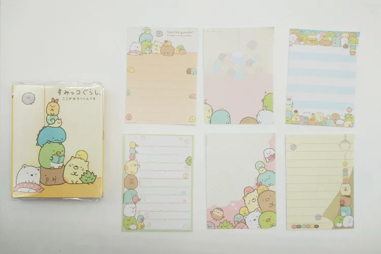 Sumikko Gurashi Coffee House 6 Folding Memo Pad Sticky Notes Escolar Papelaria School Supply Bookmark Label