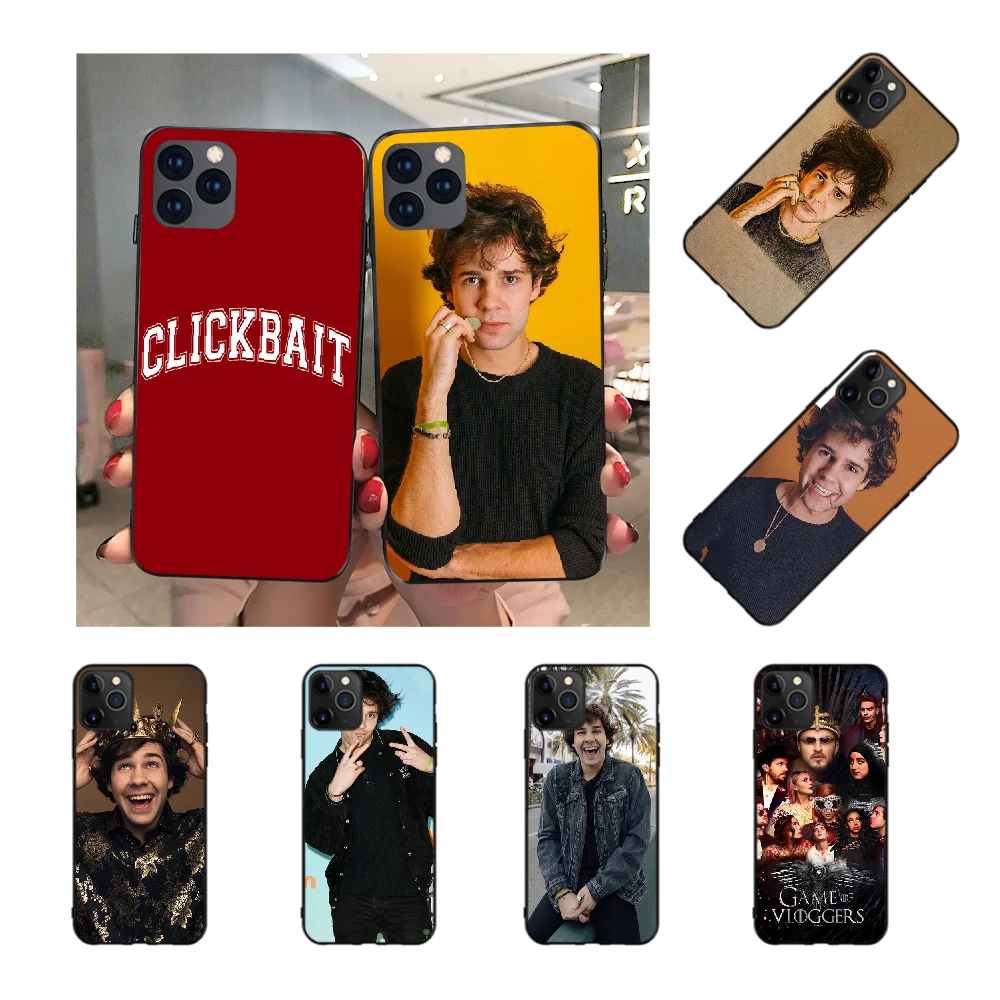 NBDRUICAI Vlog Squad David Dobrik мягкий черный чехол для телефона iPhone 11 pro XS MAX 8 7 6 6S Plus X 5S SE XR |