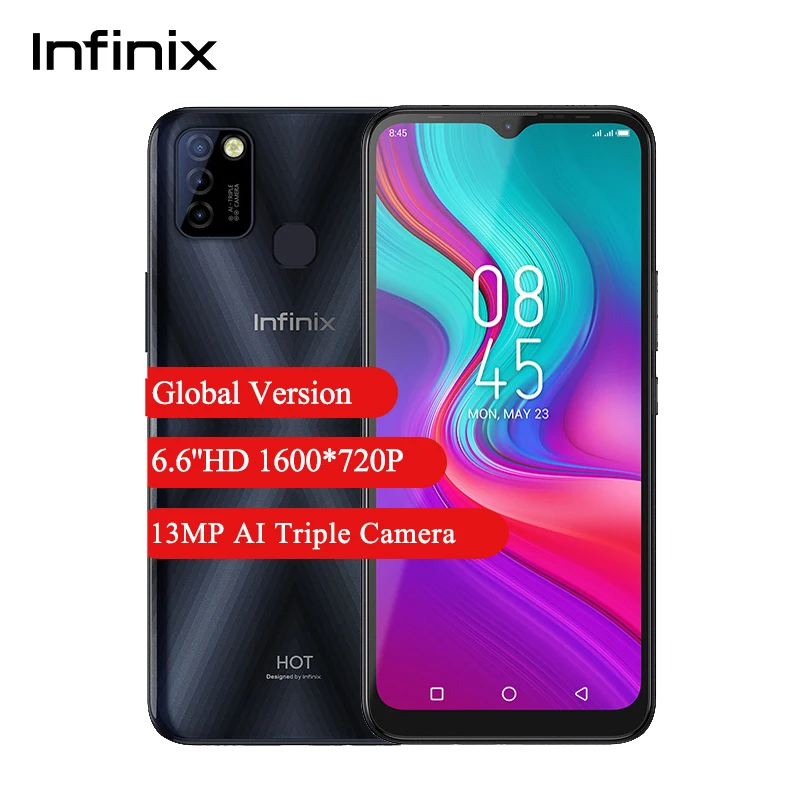 Смартфон глобальная версия Infinix Hot 10 Lite мобильный телефон 2 ГБ + 32 экран 6 дюйма HD Helio