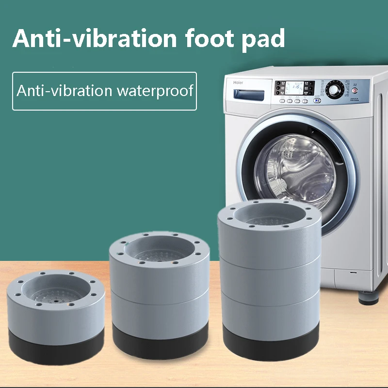 4x Washing Machine Support Mat Anti-Vibration Leg Stopper Foot Pad Feet Pads