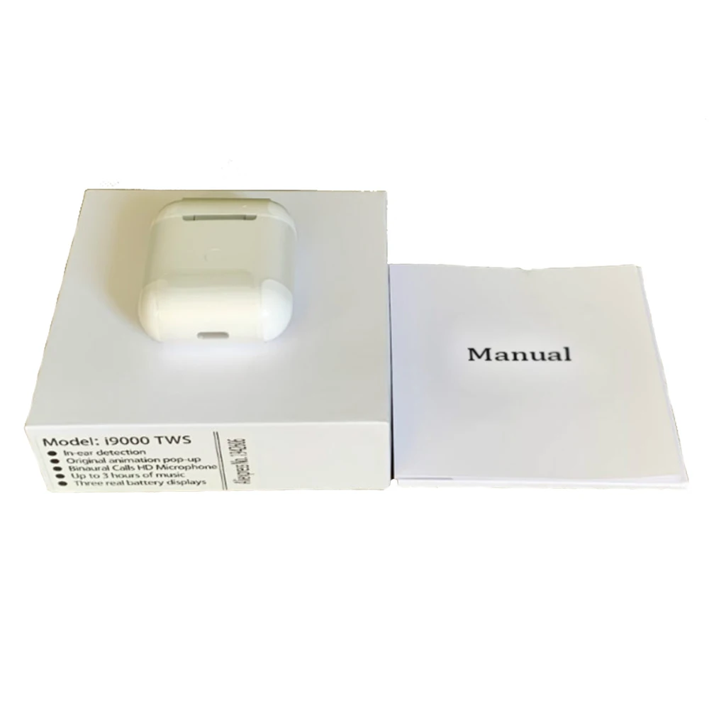 tws with box Новинка i9000 TWS 1:1 наушники-вкладыши H1 Aire 2 Bluetooth наушники мини беспроводные наушники-вкладыши Aire2 гарнитура PK i90000 TWS i1000 - Цвет: tws with box