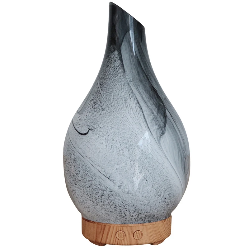 Usb 3D Glass Ultrasonic Humidifier Aromatherapy Essential Oil Diffuser Multi-Color Changing Mist Maker Air Humidifier Home Decor