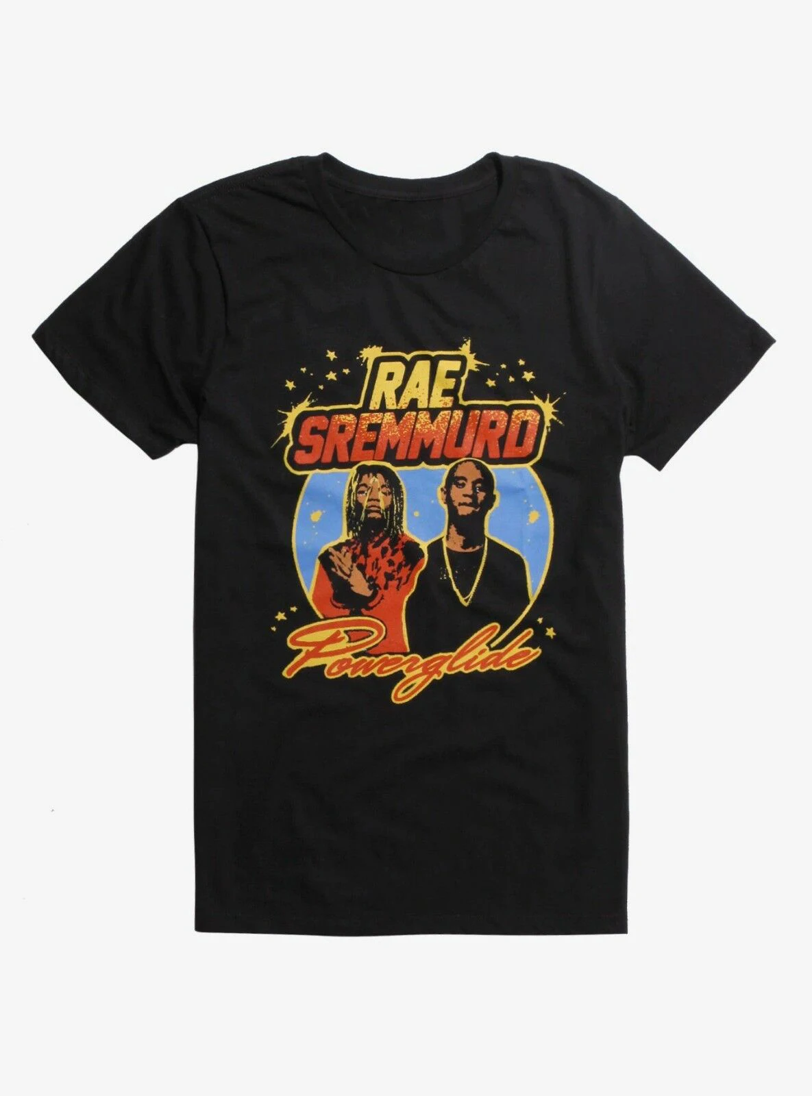 Rae Sremmurd Powerglide футболка Черная с коротким рукавом официальная Merch Back To The Future