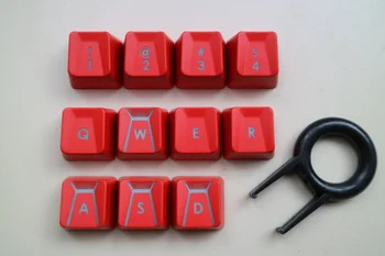 

11 keys/pack additional keycaps for Logitech Romer-G switch mechanical keyboard G910\810\413\gpro\512 concave-convex backlit cap
