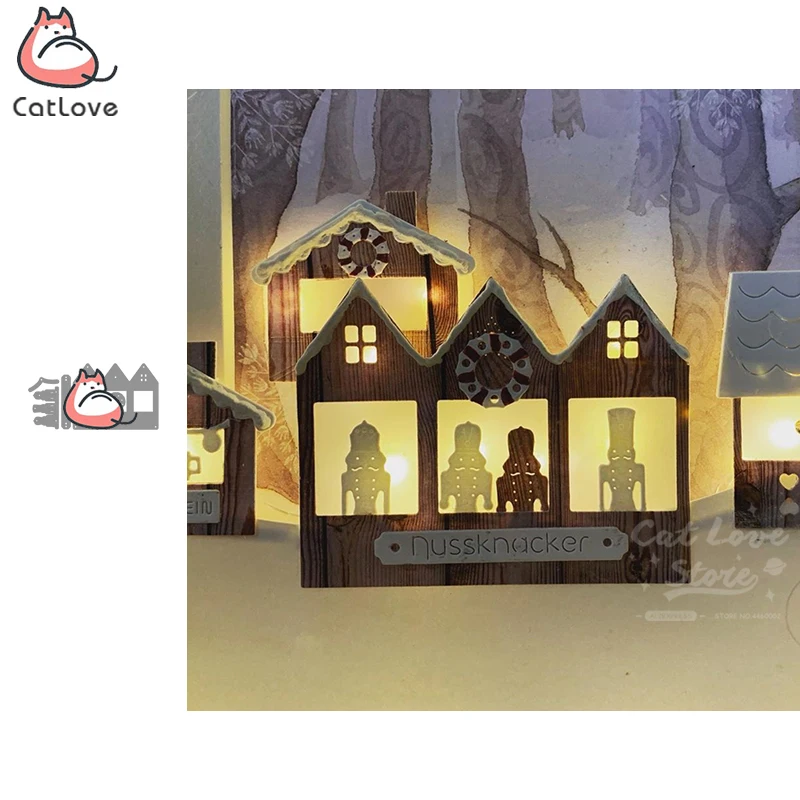Металлические штампы серии Sweet House трафареты для скрапбукинга высечки