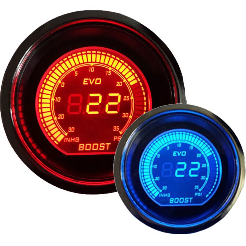 

12V Car Modification Instrument Water Temperature EVO Table Two-color LCD Digital Display Meter B99