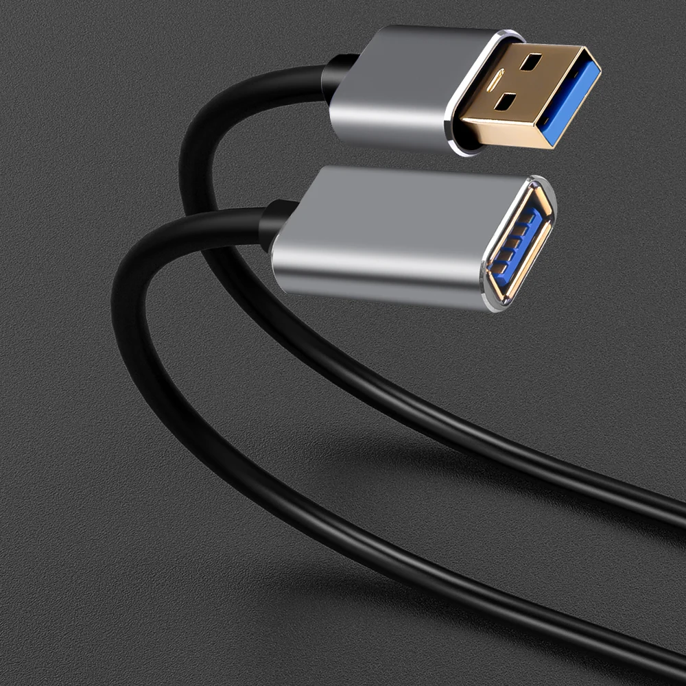 1 м USB удлинитель шнур супер скорость USB 3,0 кабель для мужчин и женщин синхронизации данных USB расширитель Расширение Кабель компьютерный кабель