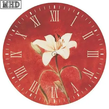 

Diamond painting clock lily icon 5d full square & round diamond mosaic 3d diamond embroidery wall sticker