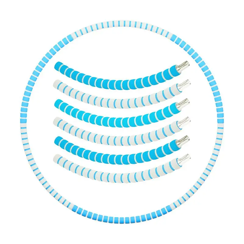 

6 Section Detachable Hoola Hoop Stainless Steel Weighted Sport Hoop Slimming Hoop
