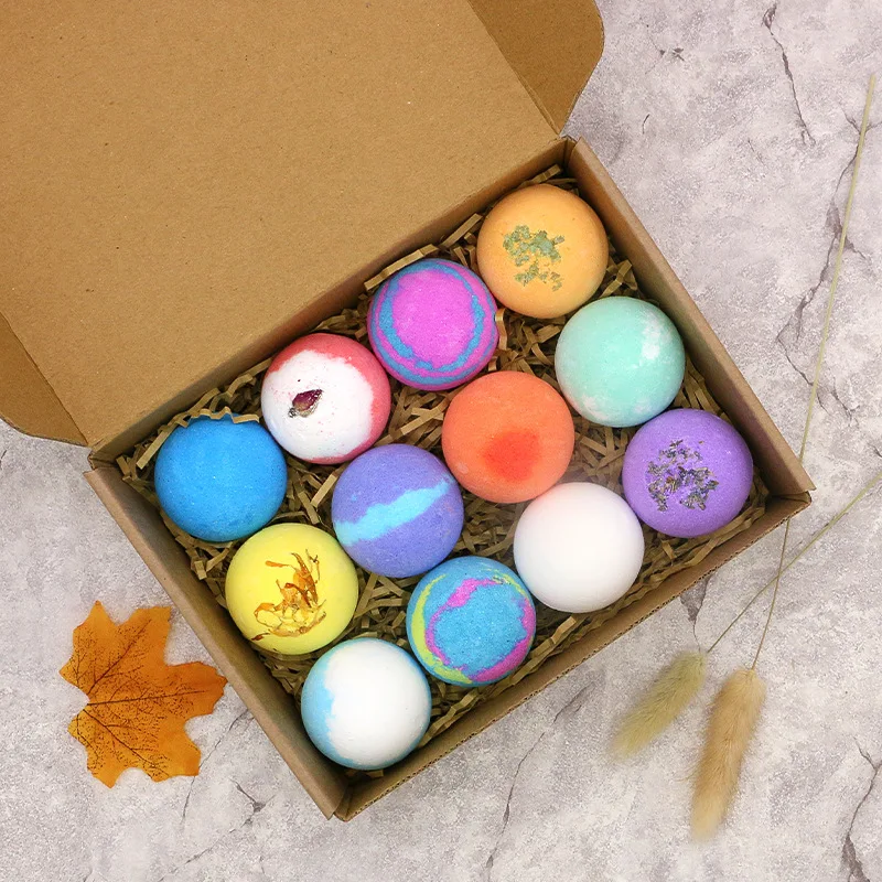12pcs/set Muti-color Bath ball bomb up bubble sea salt Bathtub gadget Calendula Rose Aromatherapy spa for adult teen | Игрушки и хобби