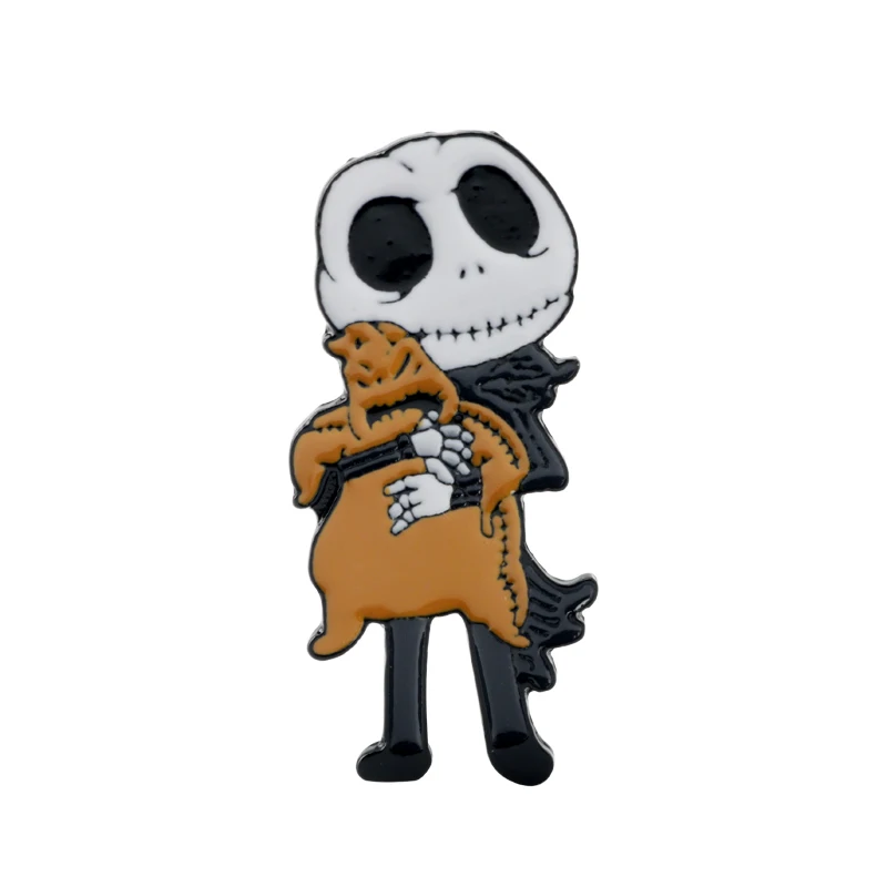 Брошь с эмалью Jack Skellington брошь изображением фильма Кошмар перед Рождеством|Броши|