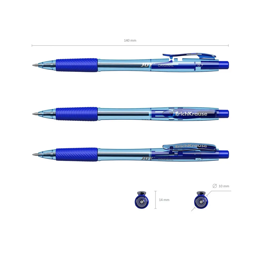 Ручка шариковая автоматическая ErichKrause JOY Original Ultra Glide Technology цвет чернил синий (в