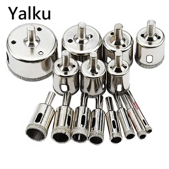 

Yalku 6-50mm Marble Glass Diamond Core Drill Bit Ceramic Tile Bead Knife Glass Dilator Glass Drill Bit