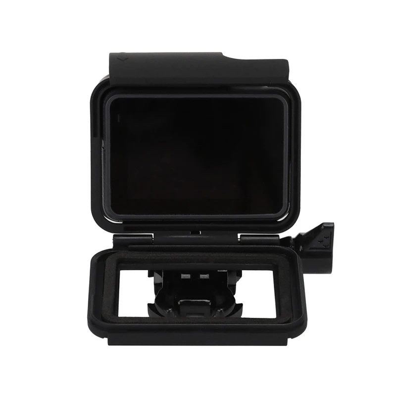 Для Go Pro аксессуар защитная рамка чехол Корпус клетка ж/крышка объектива Крышка для GoPro Hero 5 6 7 черная Экшн-камера
