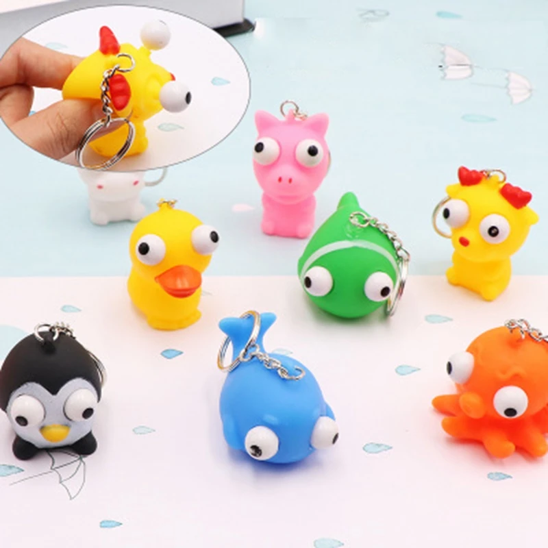 

Cute Mochi Squishy Toy Soft Squeeze Pop Out Eyes Healing Fun Kids Kawaii kids Adult Toy Stress Reliever Decor Free shipping J75