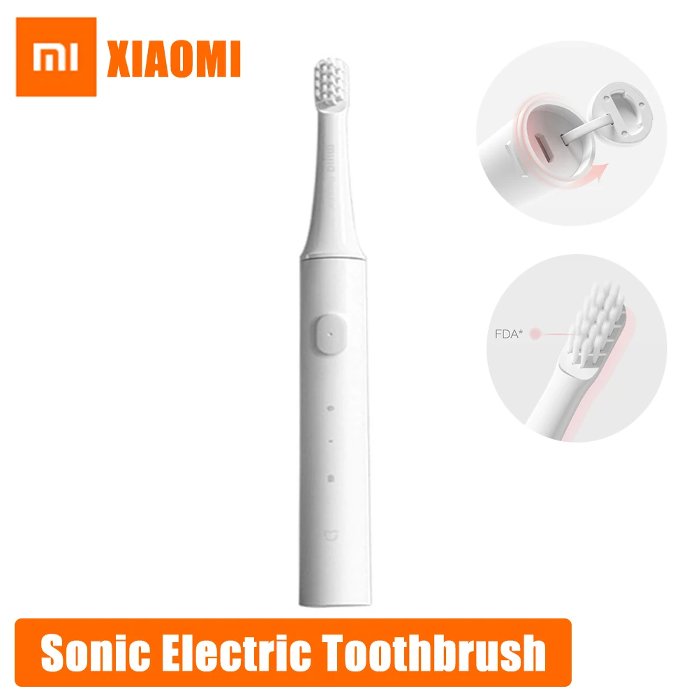 Xiaomi Mijia Sonic электрическая зубная щетка T100 Детская электрическая зубная щетка USB перезаряжаемая автоматическая зубная щетка Водонепроницаемая Чистка