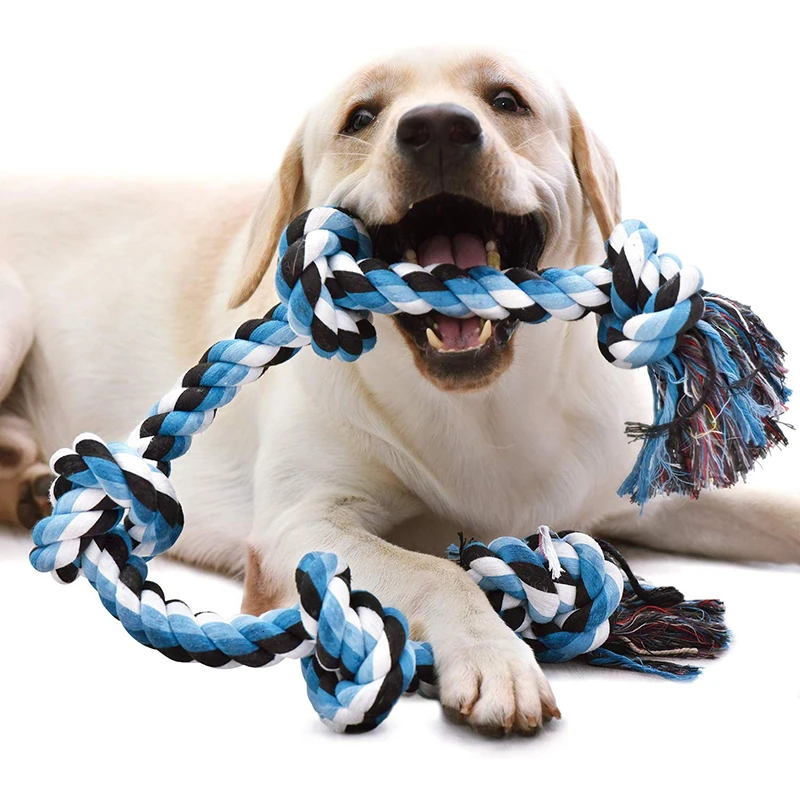 Benepaw интерактивные игрушки для собак средних и больших размеров, несокрушимые гигантские веревки, жевательные игрушки для питомцев, безопасные, для чистки зубов щенка, игры