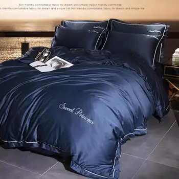 

2PC 100% Nature Washed silk pillowcase solid color pillowcase paired single single headgear double home ice silk simple Nordic