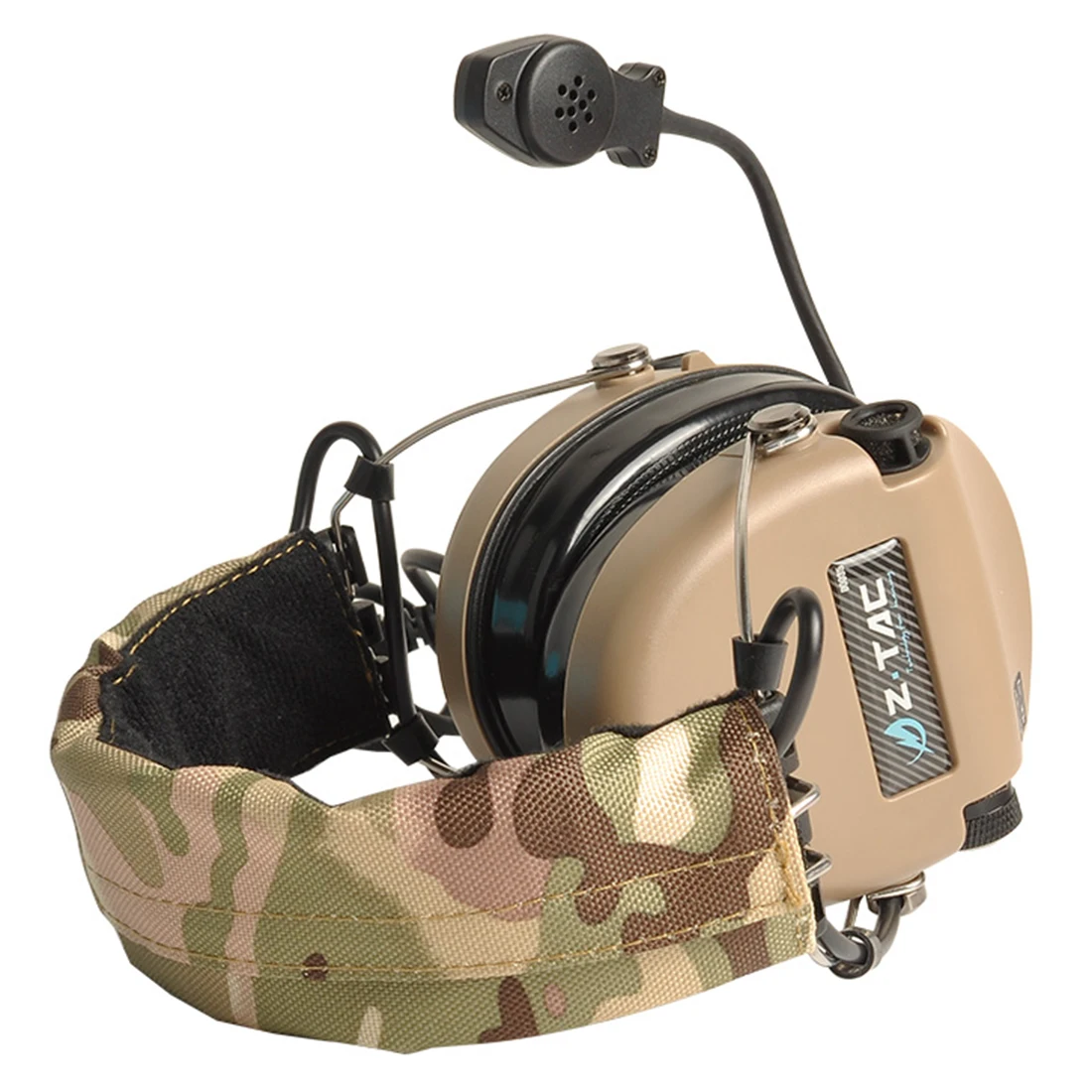 Z-Tac тактическая гарнитура наушники COMTAC-Камуфляжная Лента