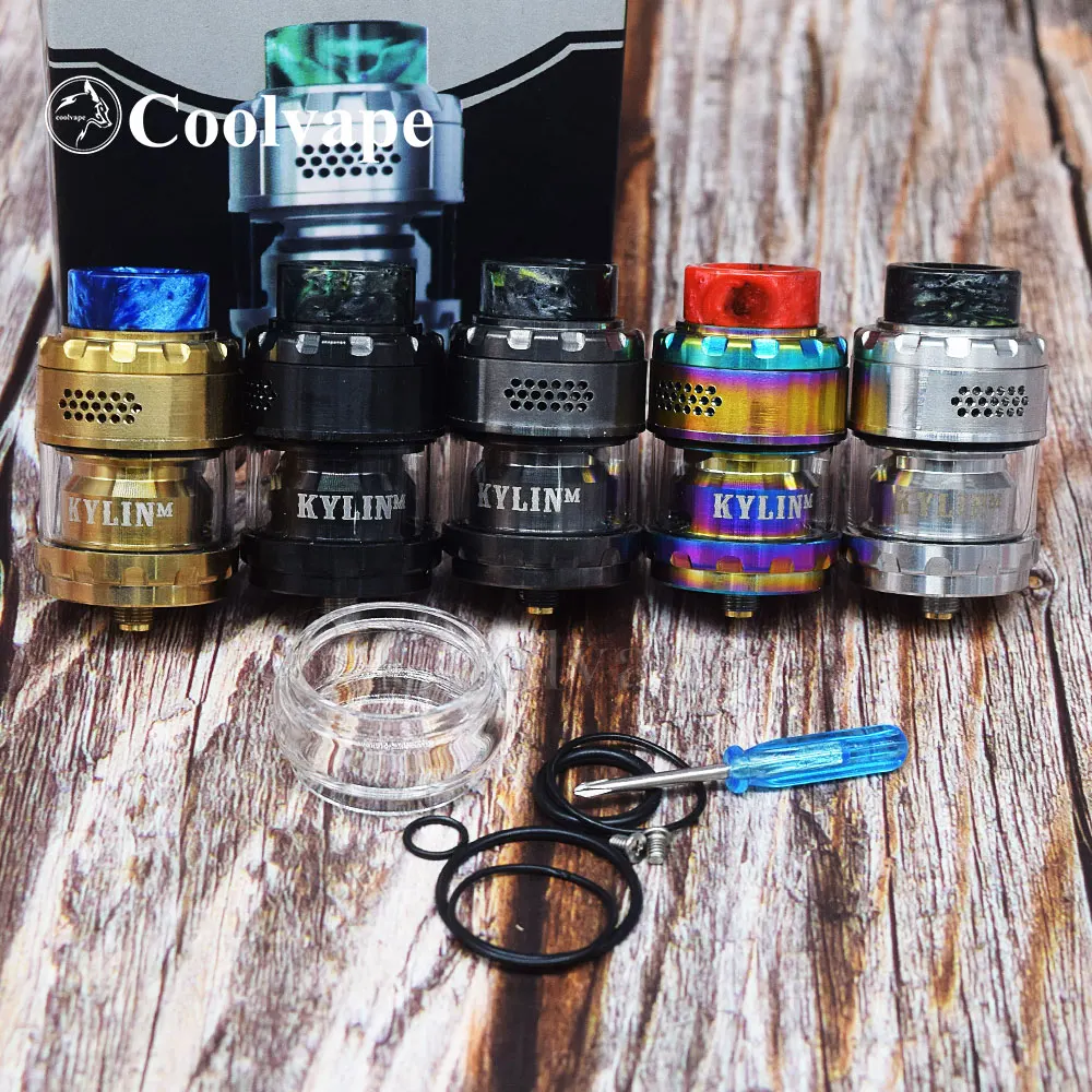 Атомайзер для вейпа coolvape MAGE kylin V2 RTA M Base 24 мм 3 мл/4 5 мл бак с сотовым потоком большой