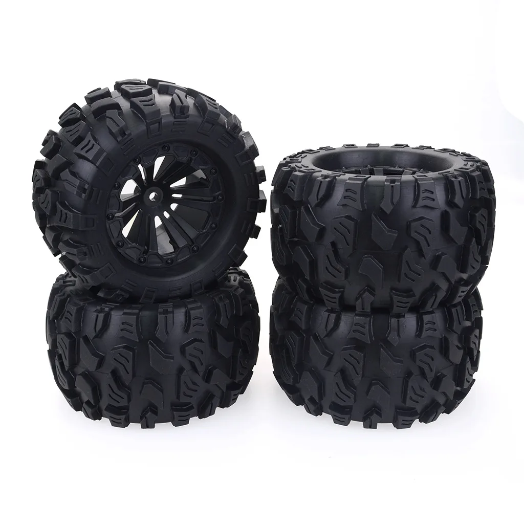 

1/10 Monster Truck Wheels Tires 4pcs for HPI HSP Savage XS TM Flux ZD Racing LRP 1/10 125 Mm Diameter New Big Wheel