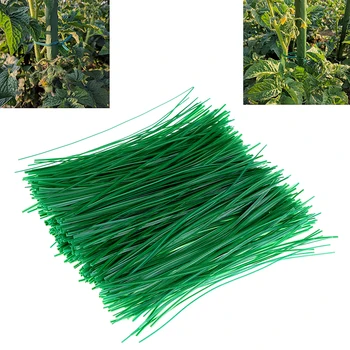 

500pcs Green Gardening Vine Climbing Plants Cable Tie Lines Plant Brackets Parts Bonsai Flower Cucumber Grape Rattan Supports