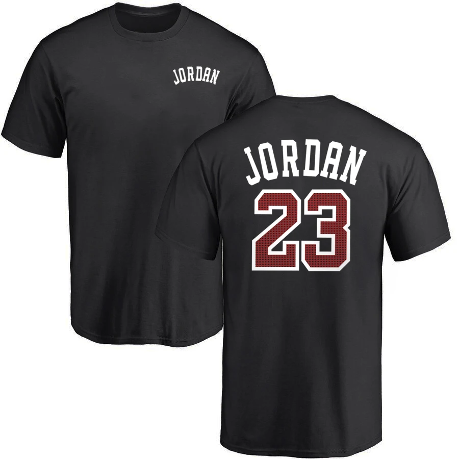 black dx Jordan 23 мужские футболки летние футболки мужские повседневные футболки хлопковые топы с круглым вырезом короткий рукав Футболка в стиле хип-хоп размера плюс 3XL - Цвет: black dx