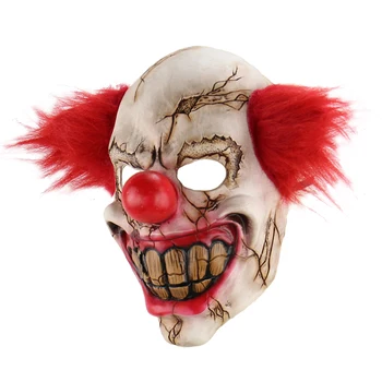 

Hot Halloween Latex Full Face Mask Scary Toothy Clown Mask Horror Creepy Cosplay Mask for Masquerade Costume Party Props