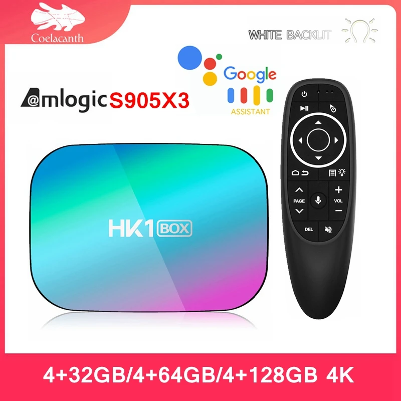 

HK1BOX Android 9.0 tv box Amlogic S905x3 4GB 128GB android box tv 1080P 8K Youtube 5G Dual Wifi BT4.0 box android tv HK1BOX