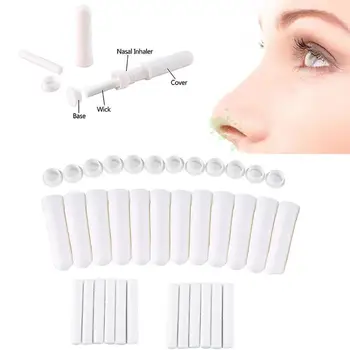 

HOT SELL 1pcs Blank Inhaler Refreshing Essential Essential Plastic White Bottles Empty 5ml Blank Inhaler Oil Nasal Aromathe K8H9