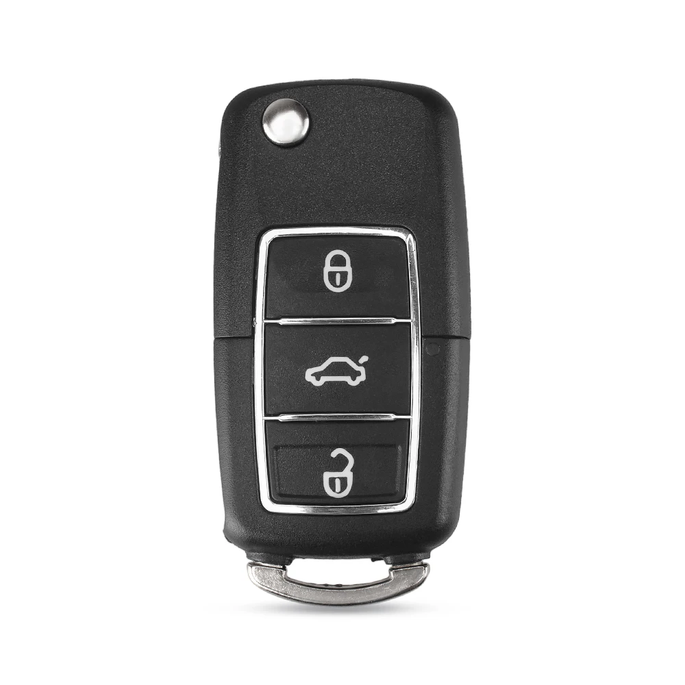 Dandkey 10 шт. флип-пульт дистанционного ключа автомобиля чехол для Volkswagen VW Jetta Golf Passat Beetle Polo Bora брелок 3 кнопки HU66 Blade - Цвет: Model 5