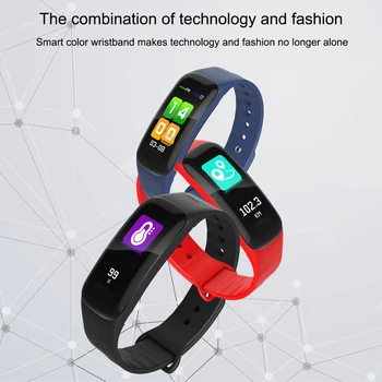 

Smart Band 0.96 High Definition Color Screen heart rate Blood Pressure Waterproof Sport Smart Watch Wristband For Android IOS