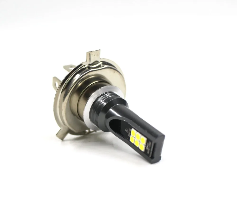 2 шт. H4 3030 12SMD Автомобильный светодиодный белые фары противотуманные фары